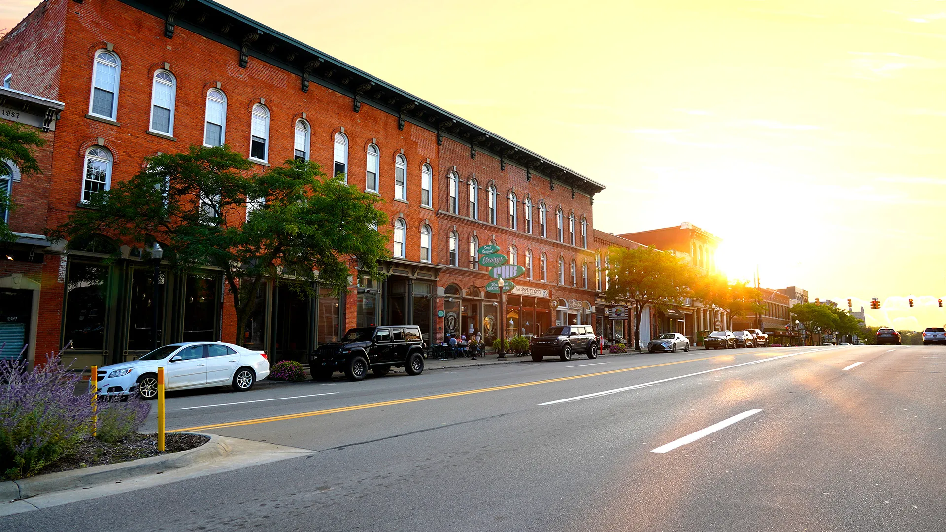 Street view of downtown howell