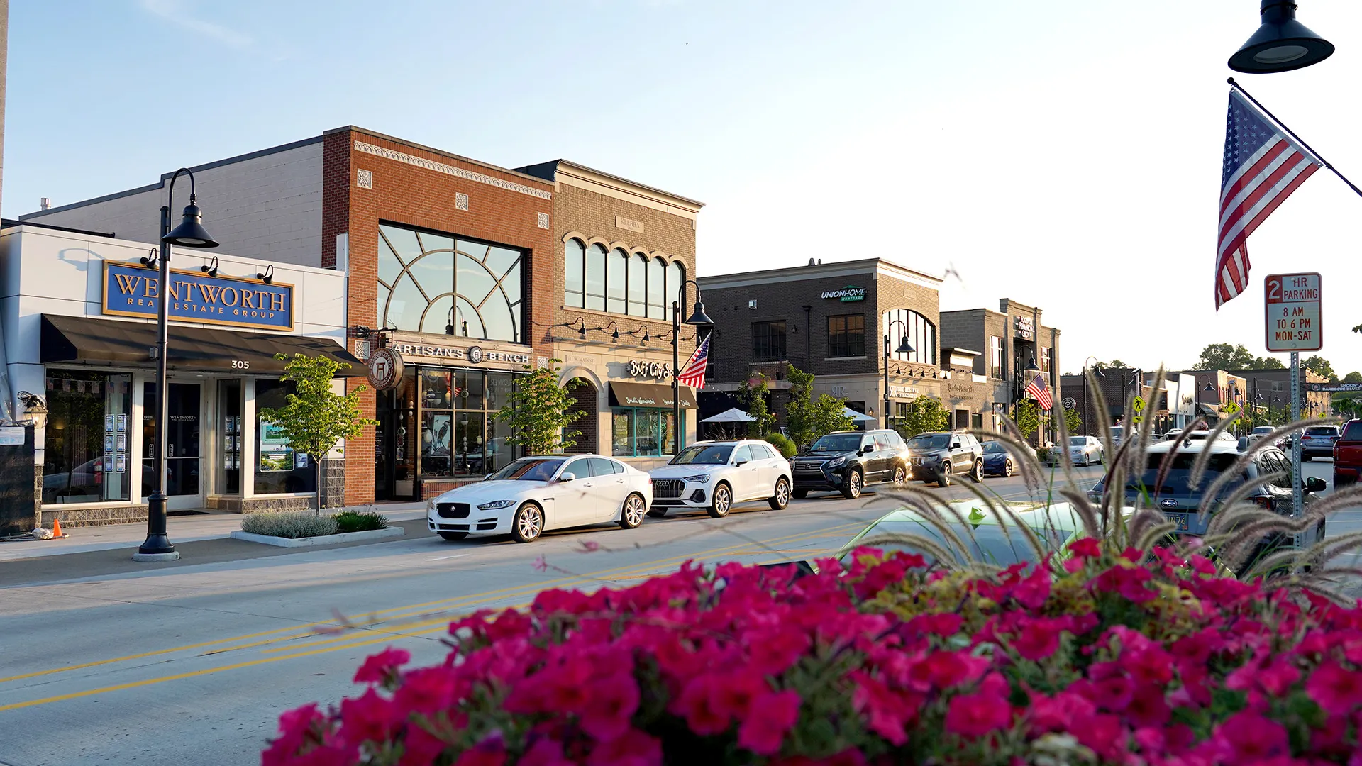A view of Main street in Downtown Brighton