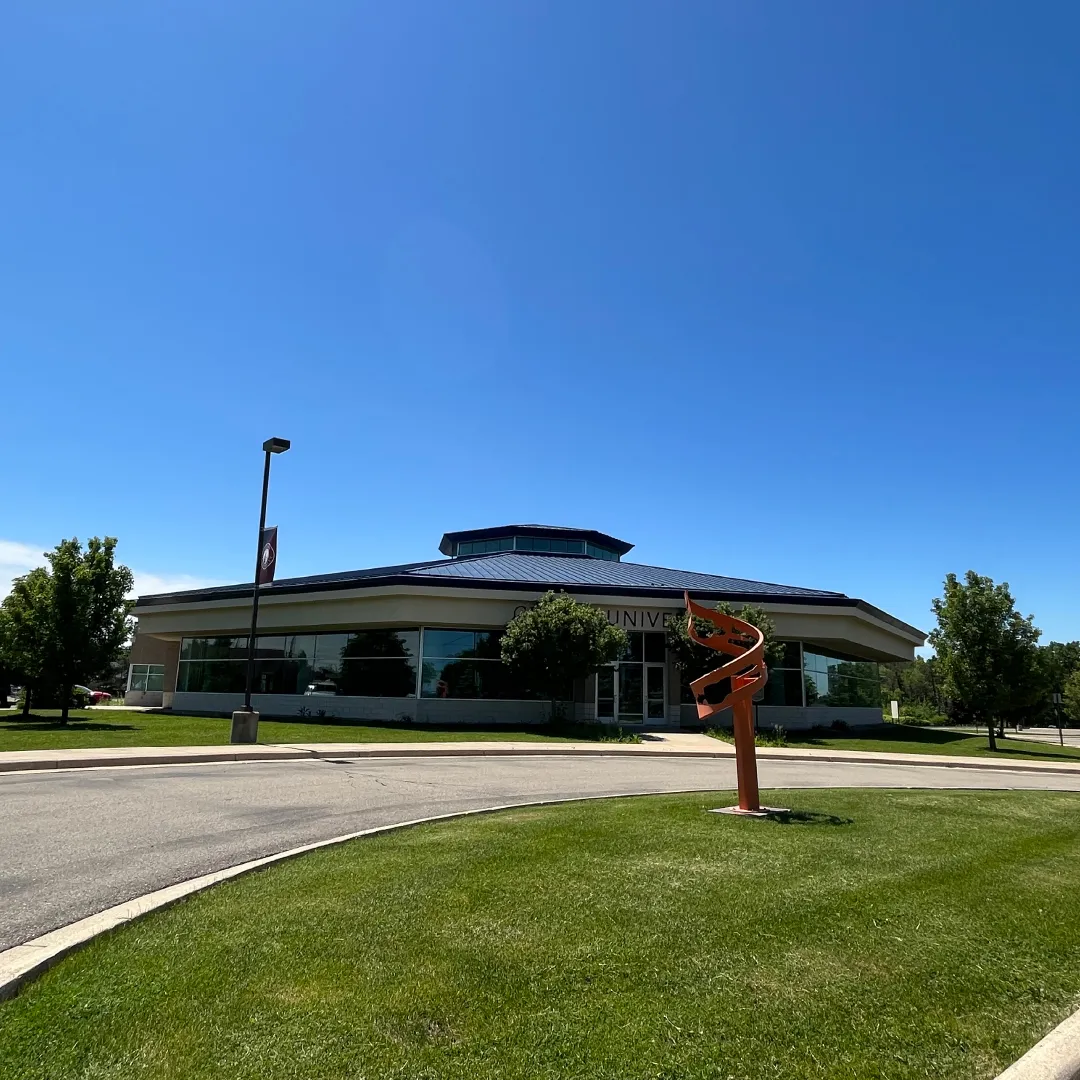 Cleary University exterior view of main dining hall and rental space in Howell.