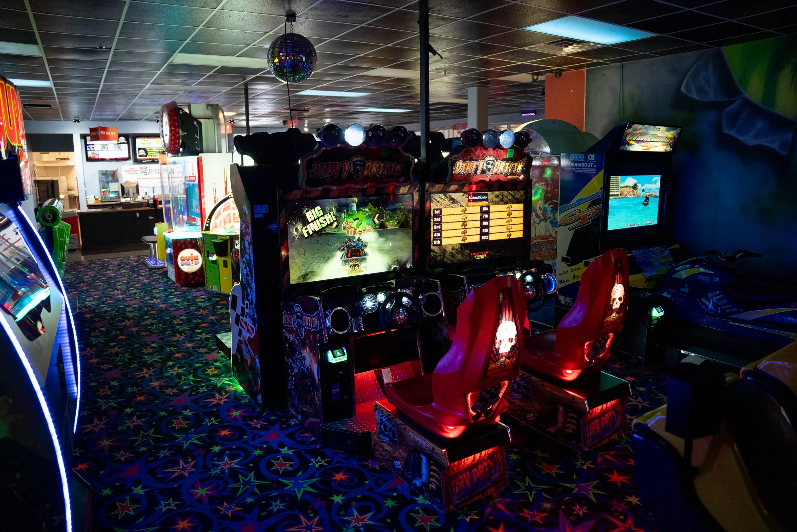 Castaway Play Cafe arcade area.