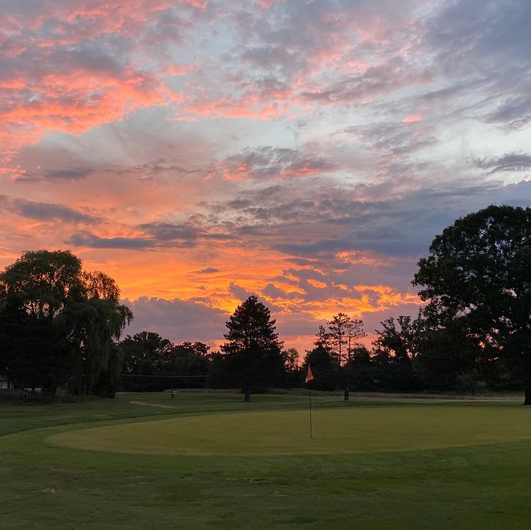 Sunset on Hartland Glen Golf Course