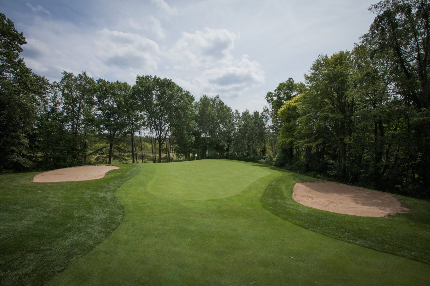 sand pits at Whispering Pines Golf Course