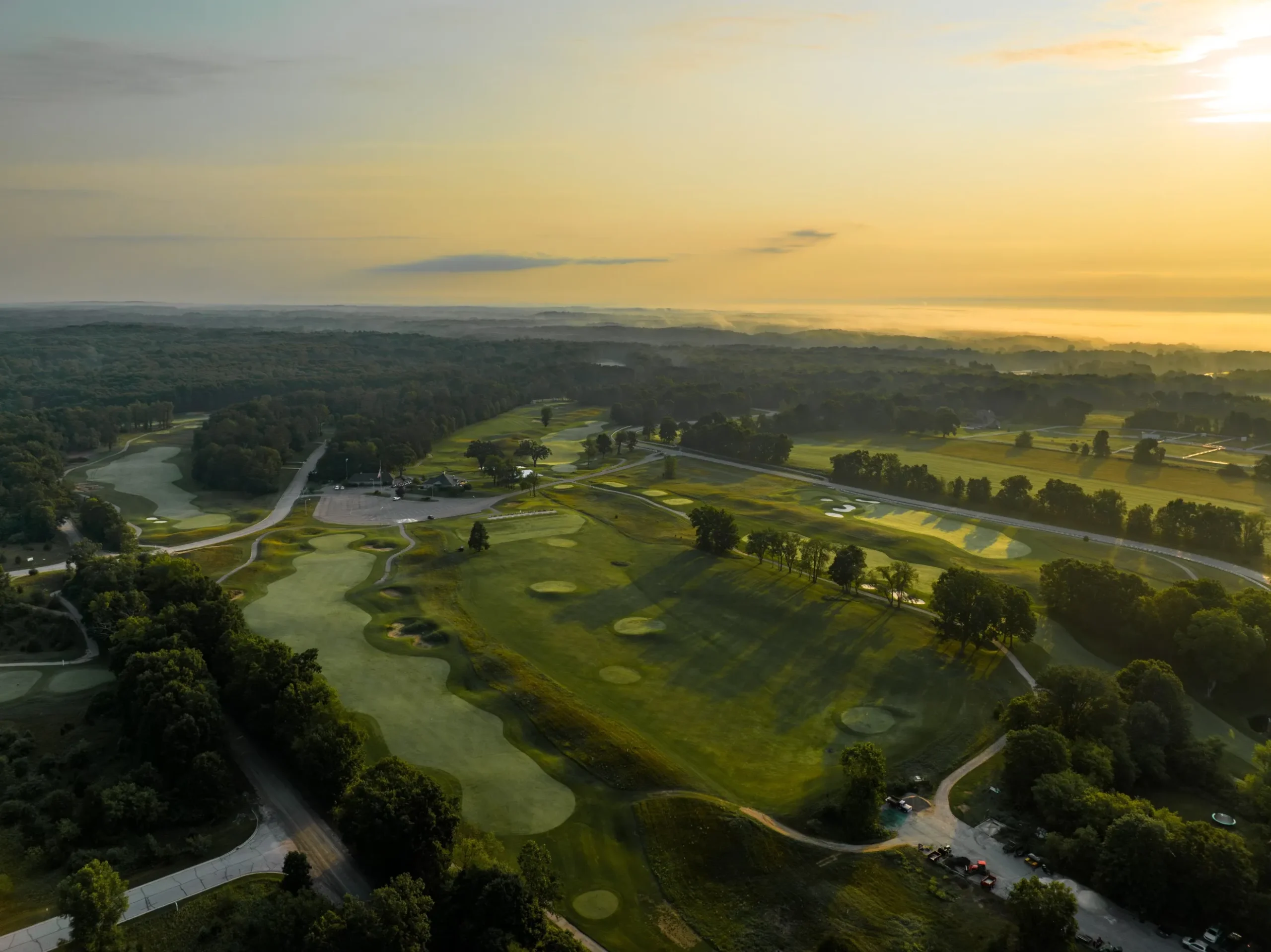 Timber Trace Golf Club course at sunrise