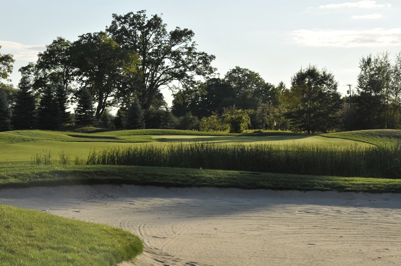sand pit at Huntmore Golf Course