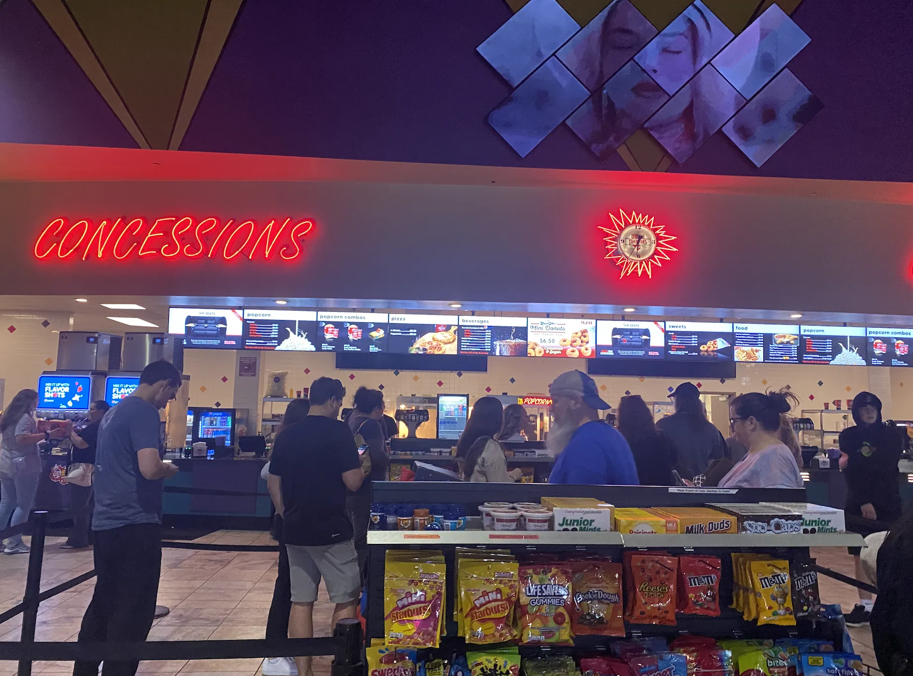 Concessions with popcorn, slushies, candy, and more at MJR Brighton Michigan