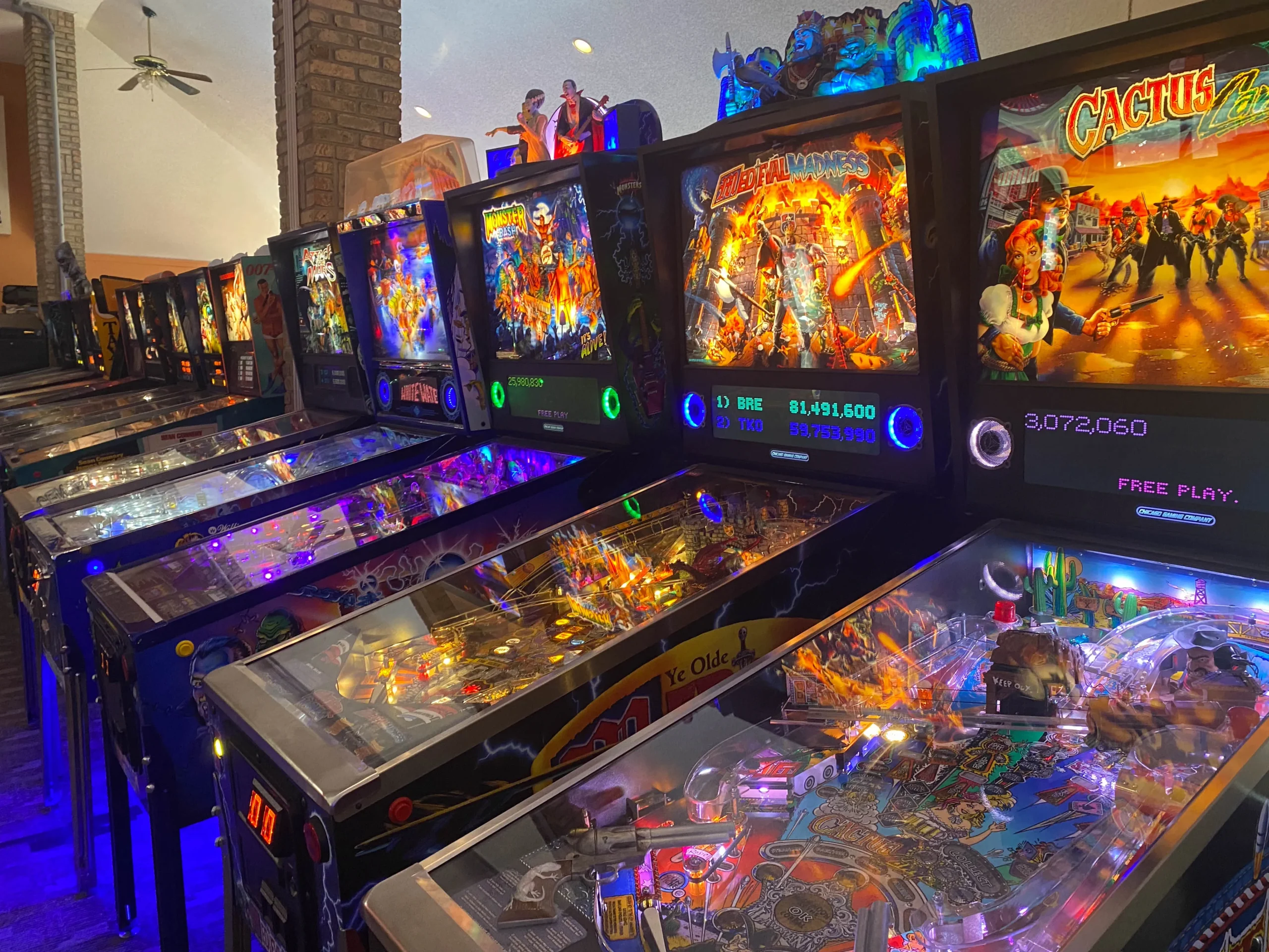 The Arcade pinball machines in Brighton, MI.
