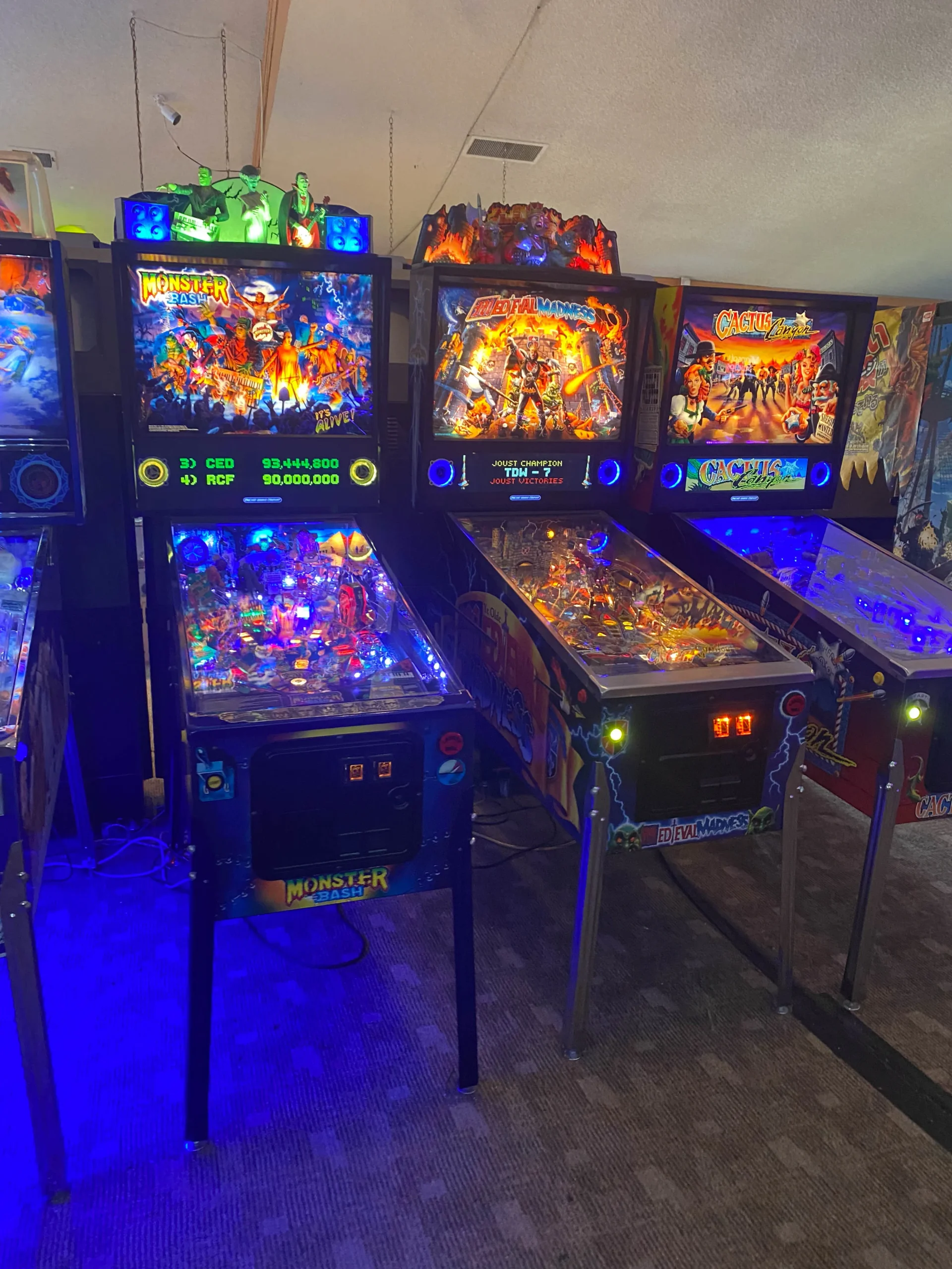 The Arcade brighton pinball machines.