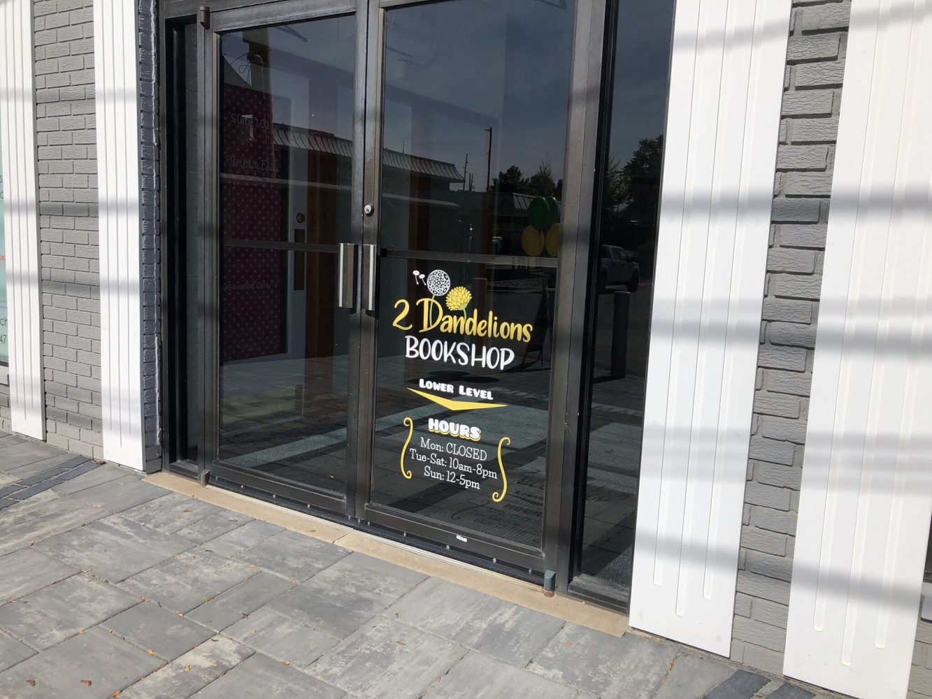 Outside of the 2 Dandelion Bookshop