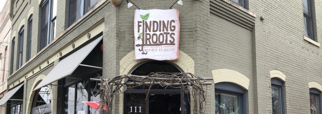 Outside view of Finding Roots in Howell, Michigan.