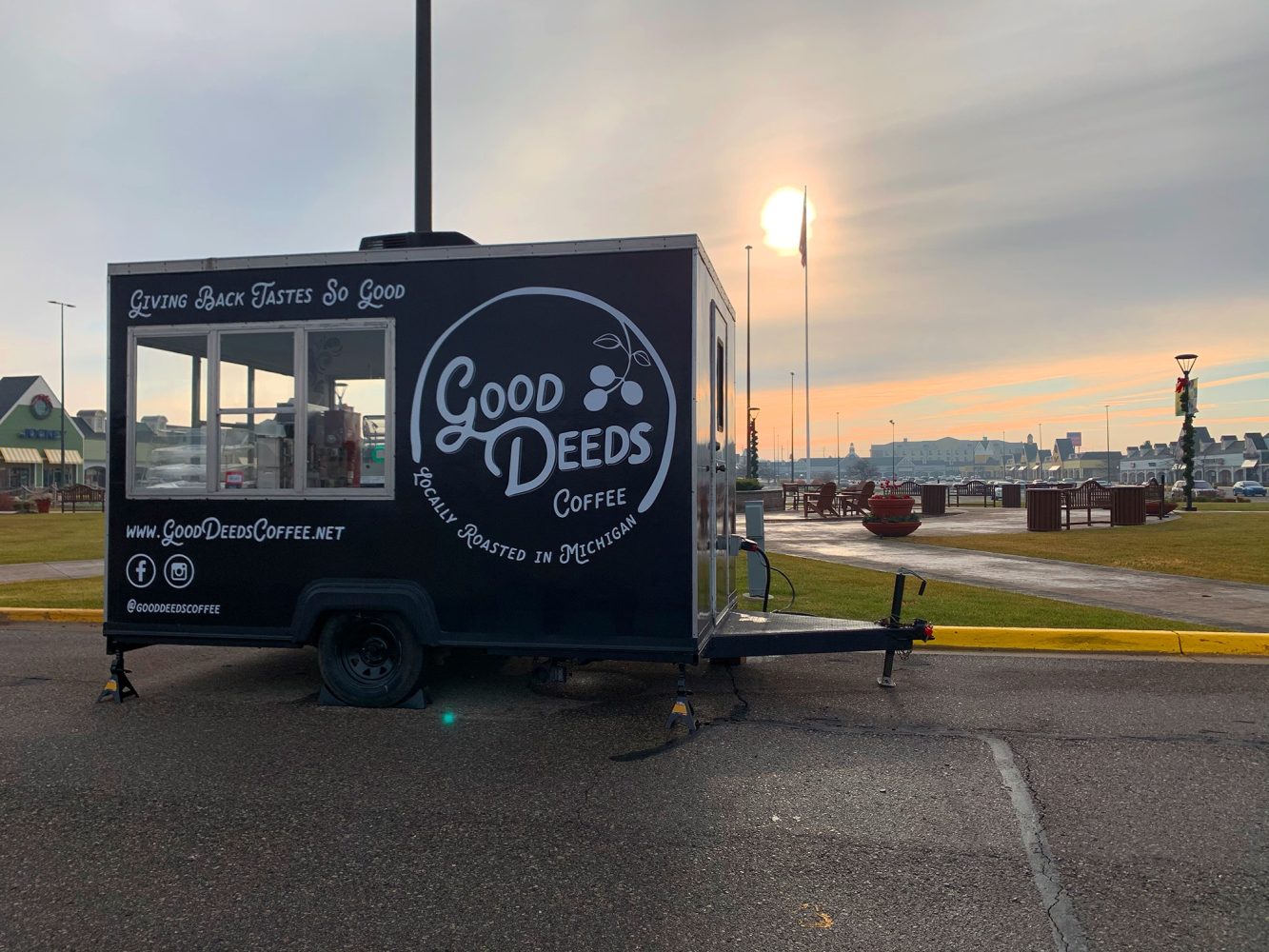 Good Deeds Coffee food truck at Tanger Outlets