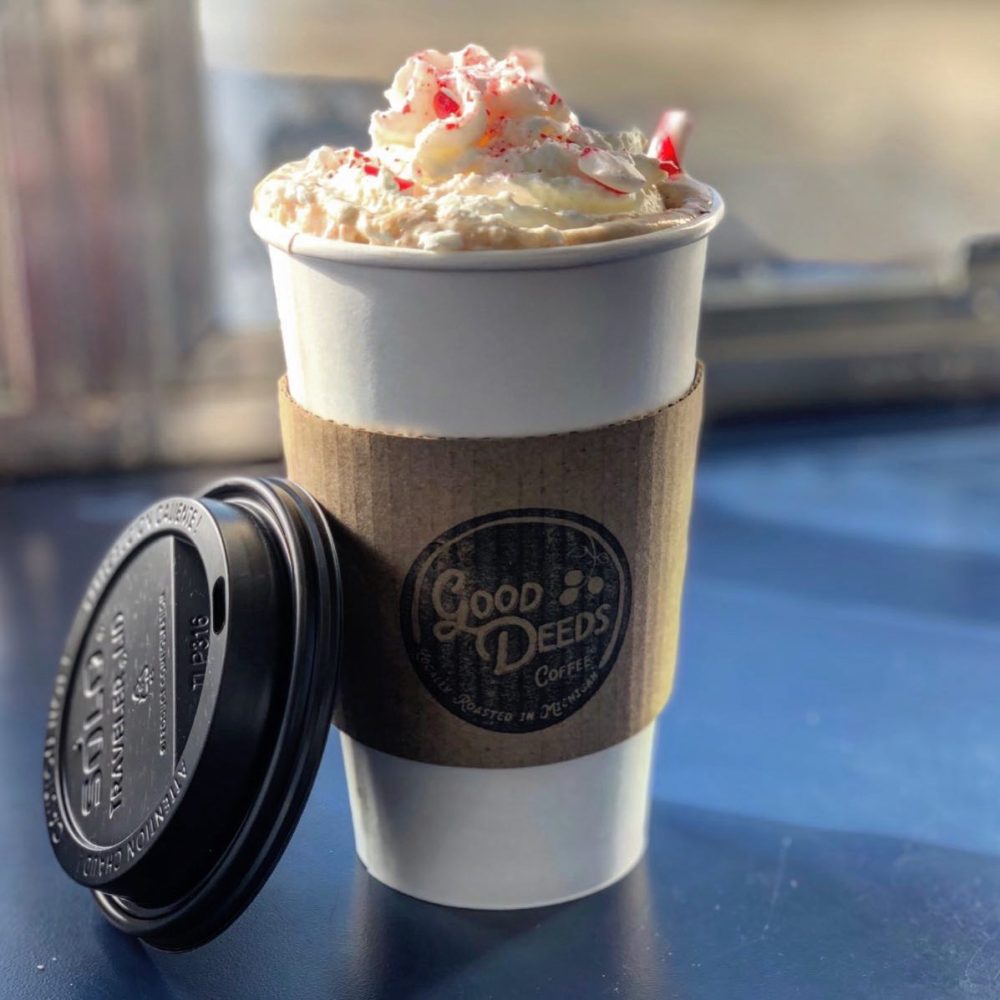 Good Deeds Coffee peppermint latte