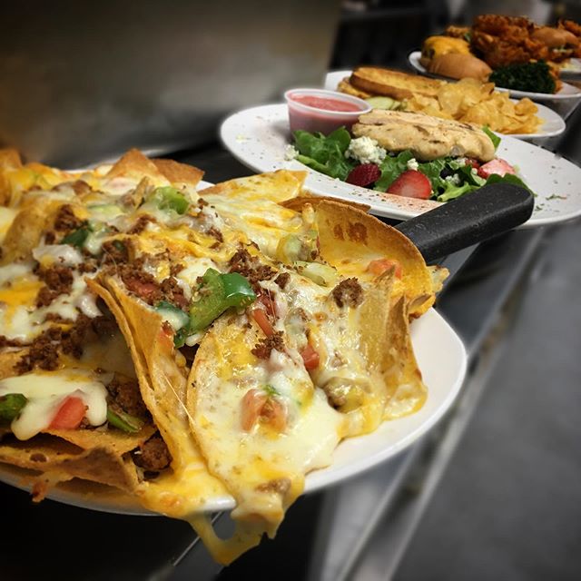 Nachos and Salad from Joe Kools