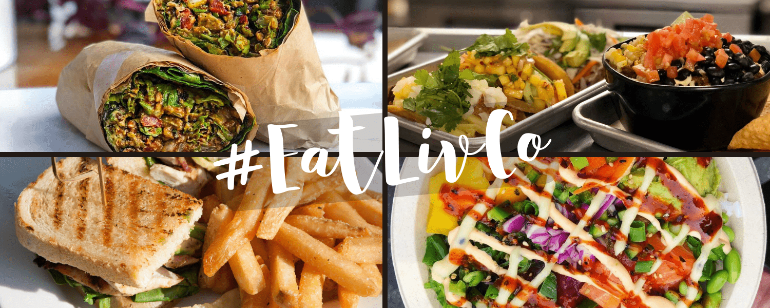 EatLivCo logo grid with 4 restaurants