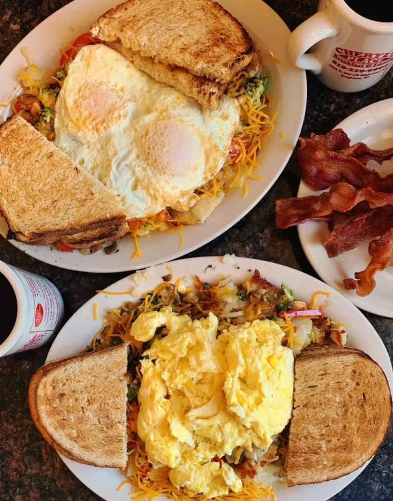 Cheryl's Place breakfast with eggs and toast