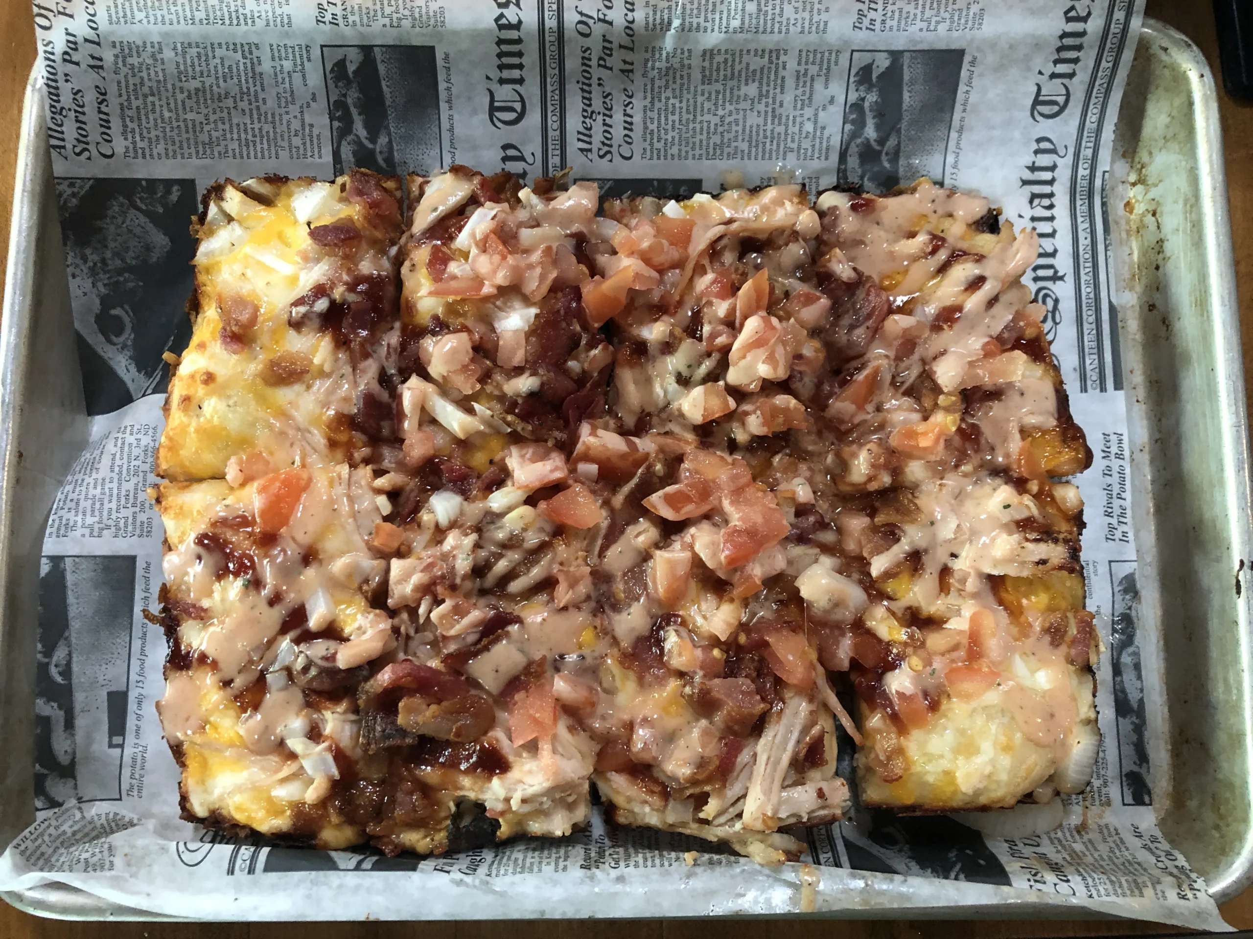 Pizza from Hell Saloon in Hell, Michigan