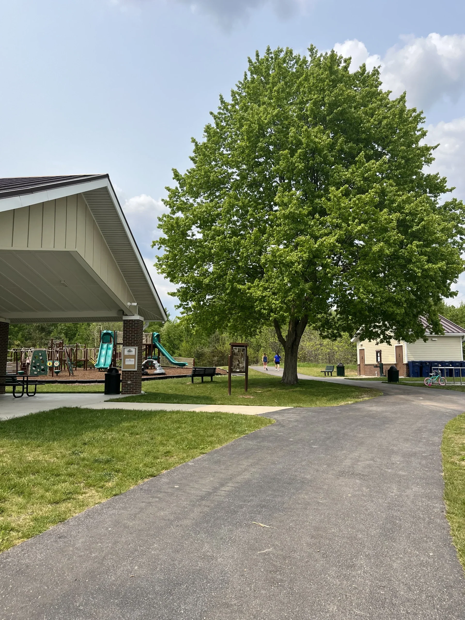 Settlers Park hartland view of pavilion