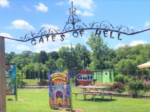 Hell, Mi gate and signs