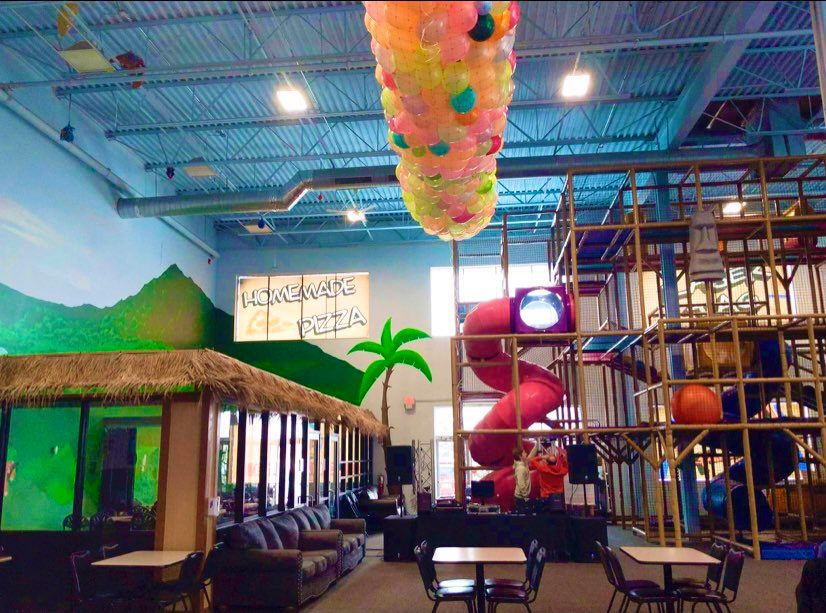 Playscape inside of Castaway Cafe