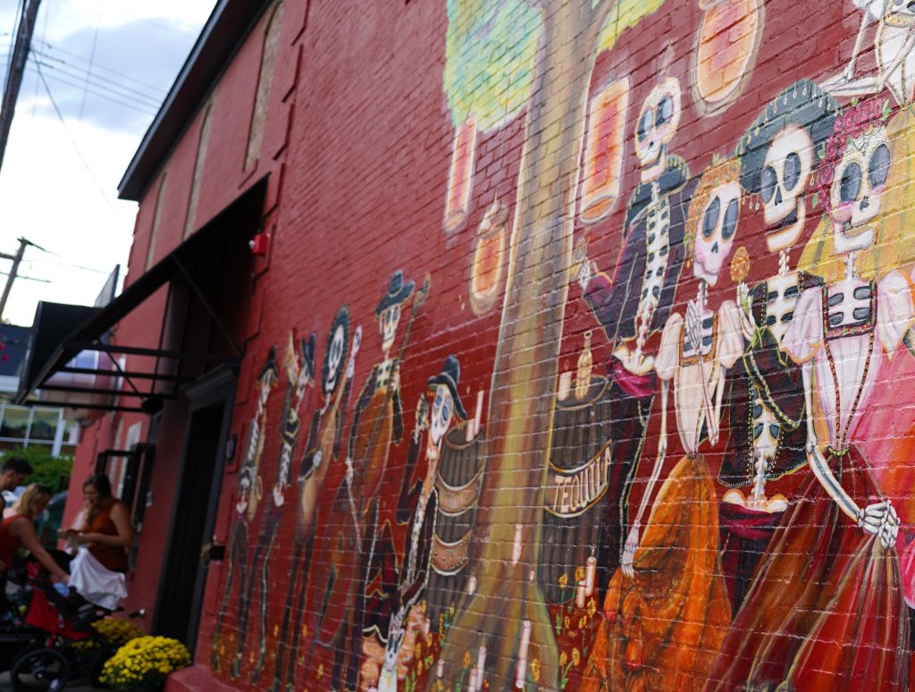Mural outside of El Arbol Taco