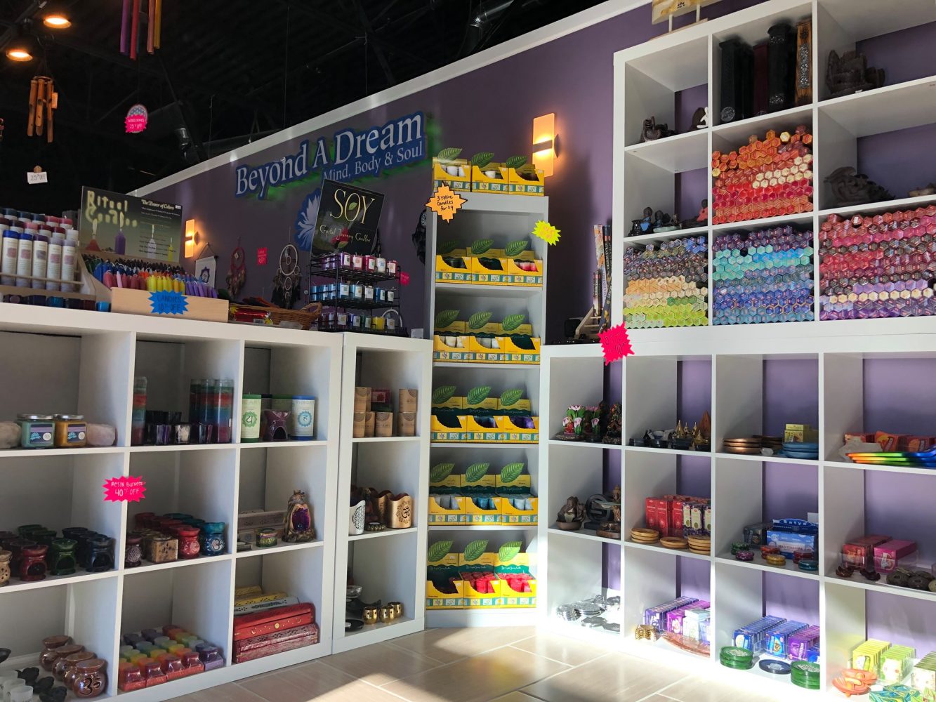 beyond a dream store shelves