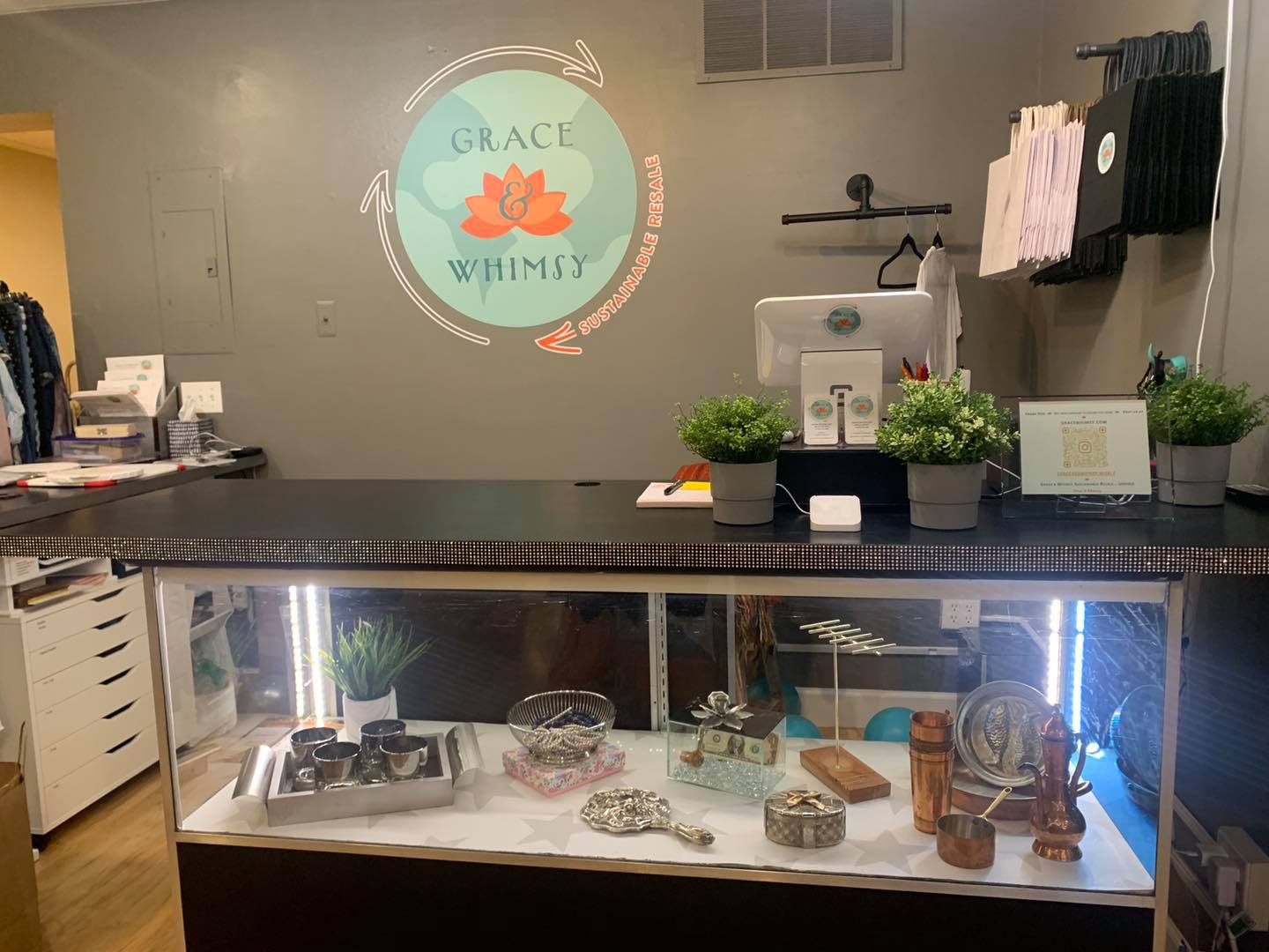 Front counter at Grace & Whimsys