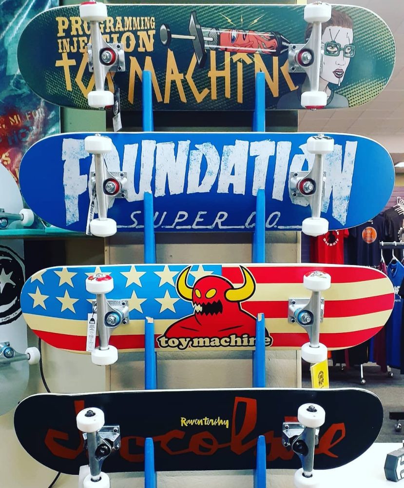 concreate roots skateboards display