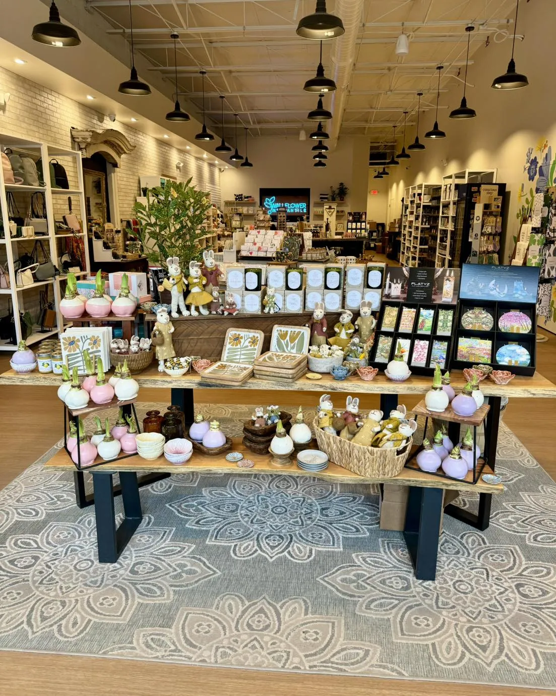 Wallflower Merchantile easter display.