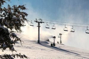 mt brighton making snow on the mountain