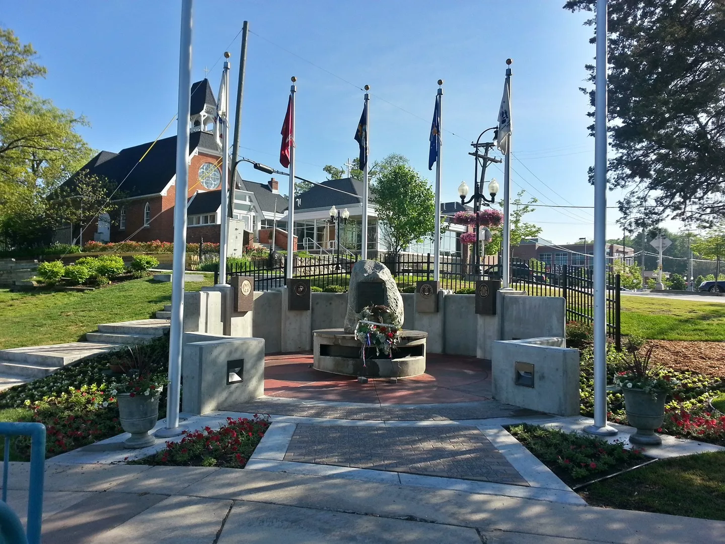 Downtown Brighton veterans memorial