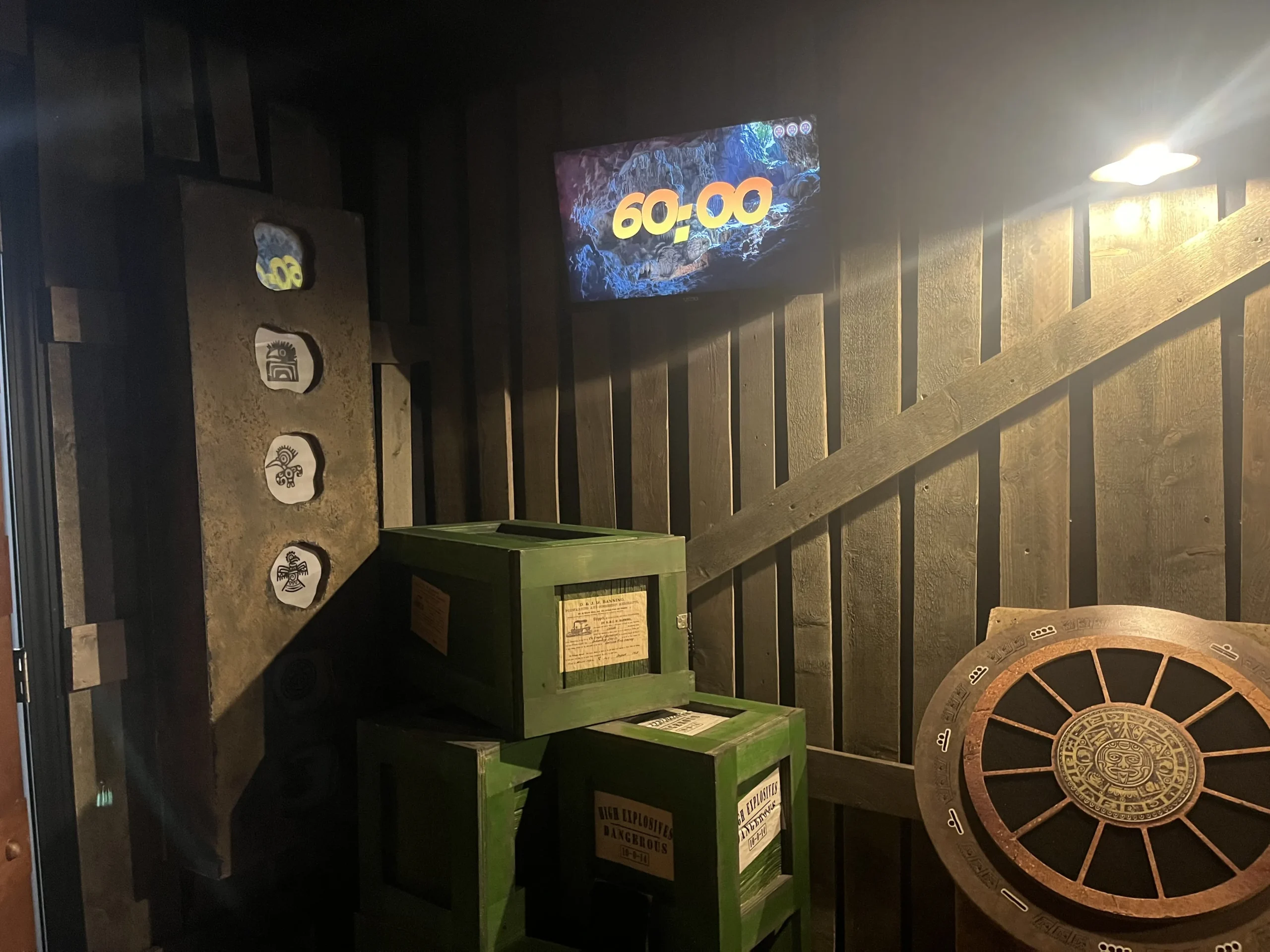 Timer counting down at Escape Room Brighton