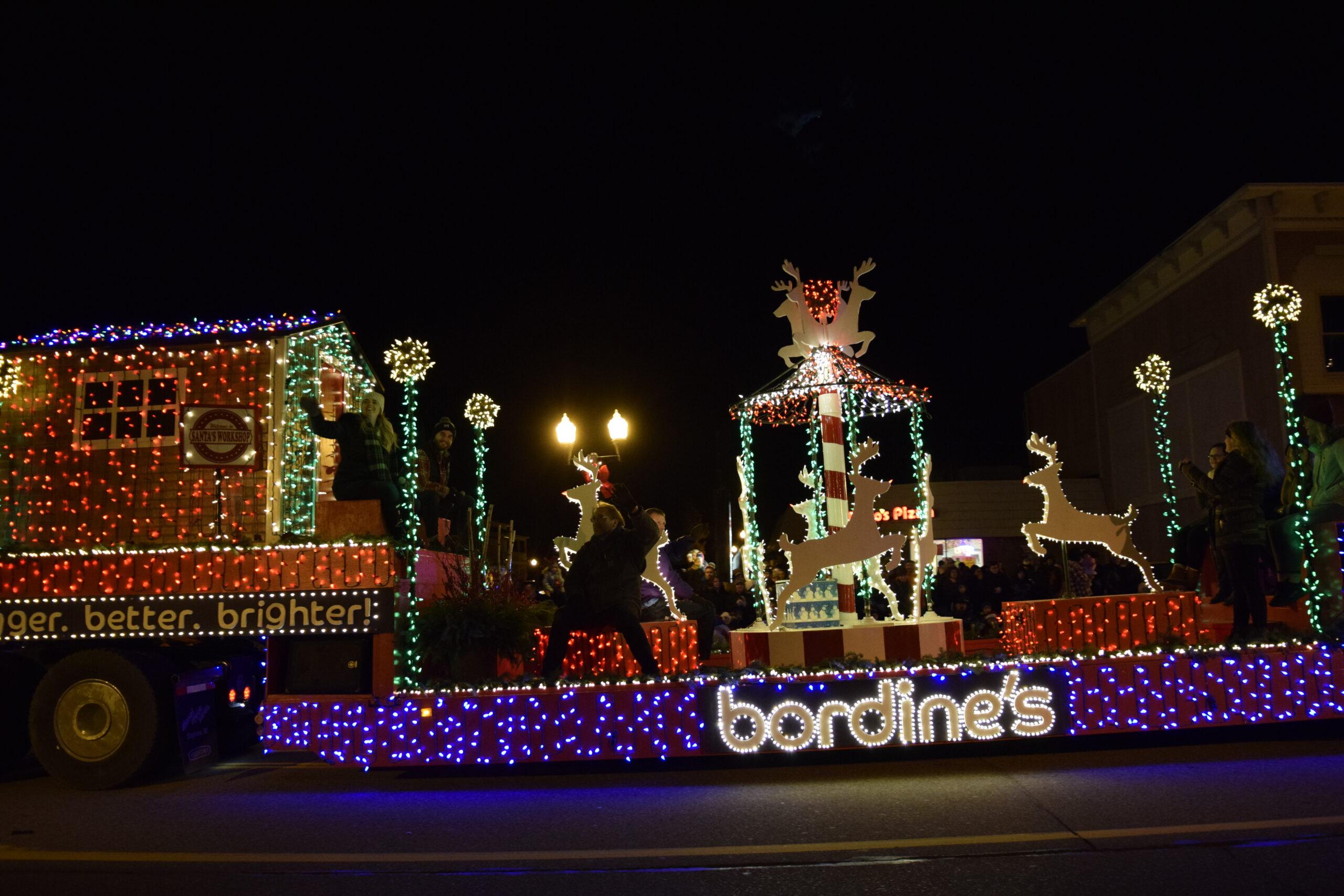 The fantasy of Lights float moving through Howell, Michigan