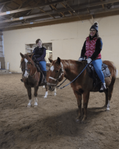 Sips and Saddles horse riding drinking
