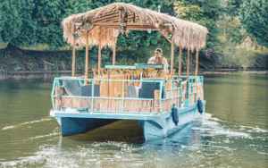 NauTikiMi Boat Charters tiki bars to enjoy drinking on the water in a responsible way