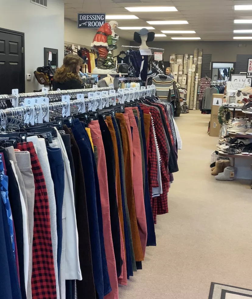 Upscale consignment shop, carrying fashions from Chanel, Gucci and