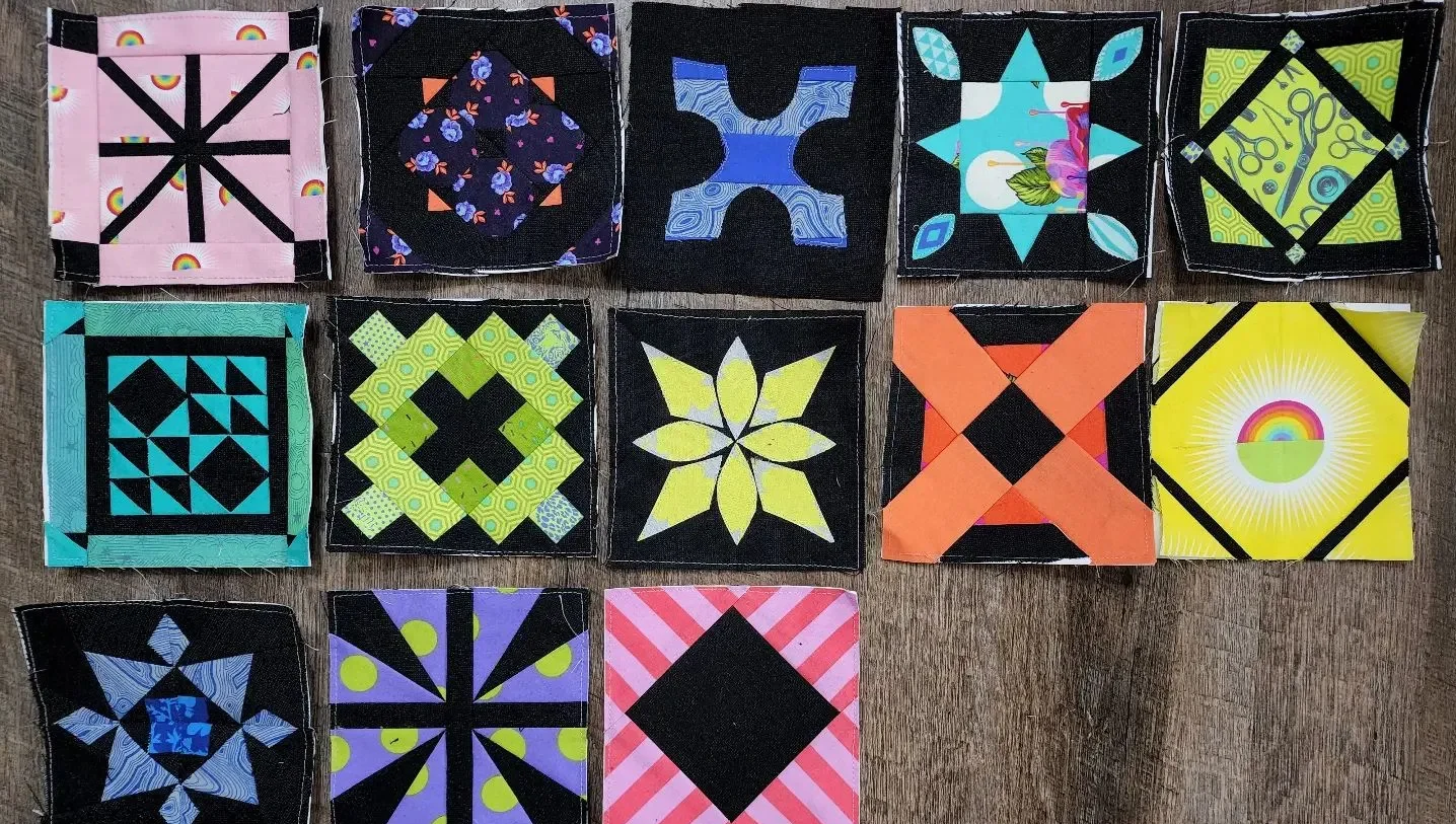 Quilting squares from Hartland Quilt Shop