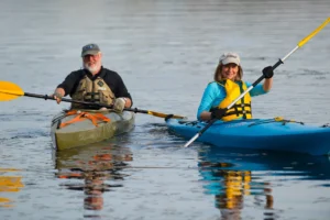 Pinckney Recreation Area canoe and kayak launch on Halfmoon Lake