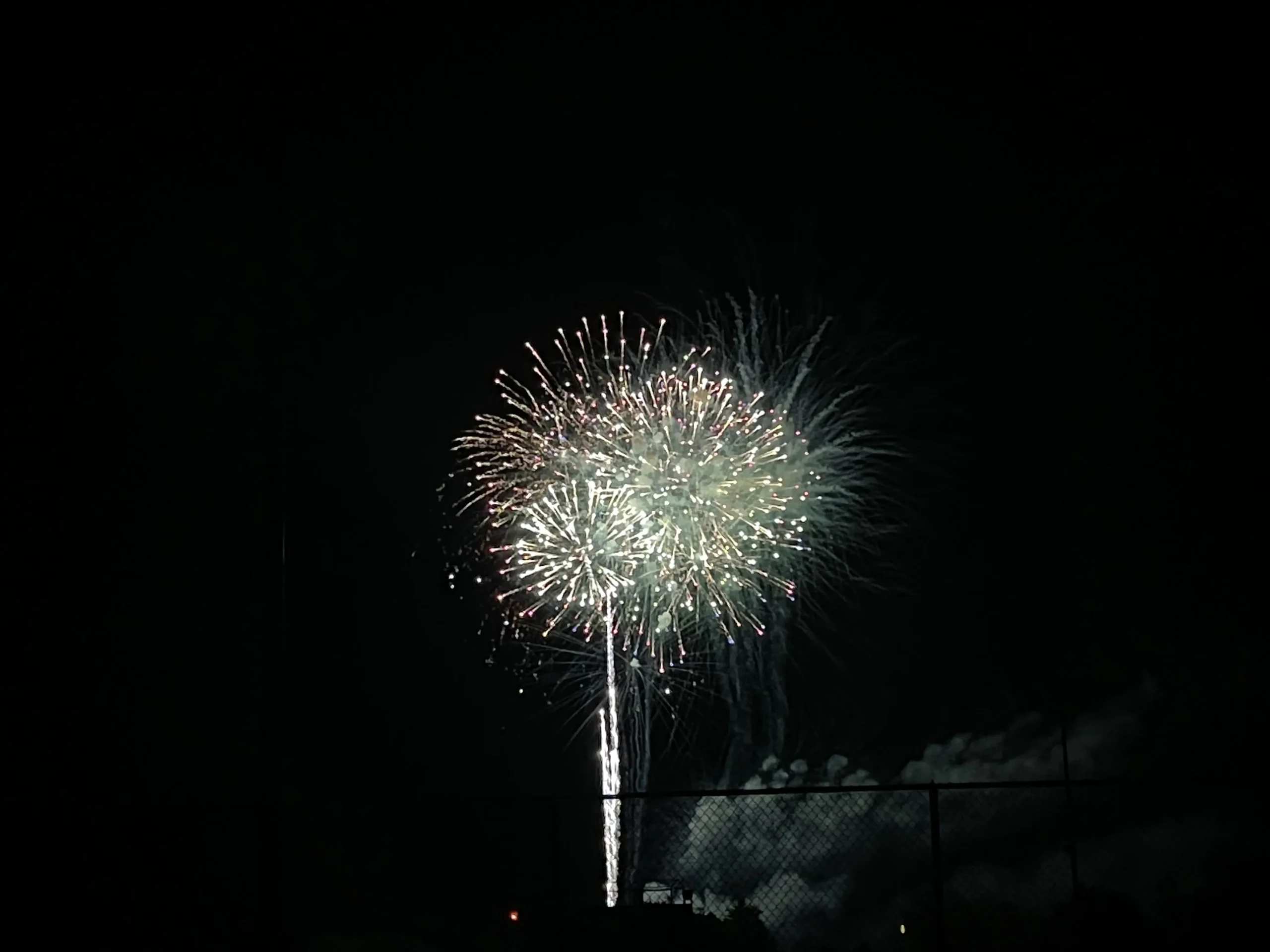 fireworks at the michigan challenege balloonfest in howell, michigan