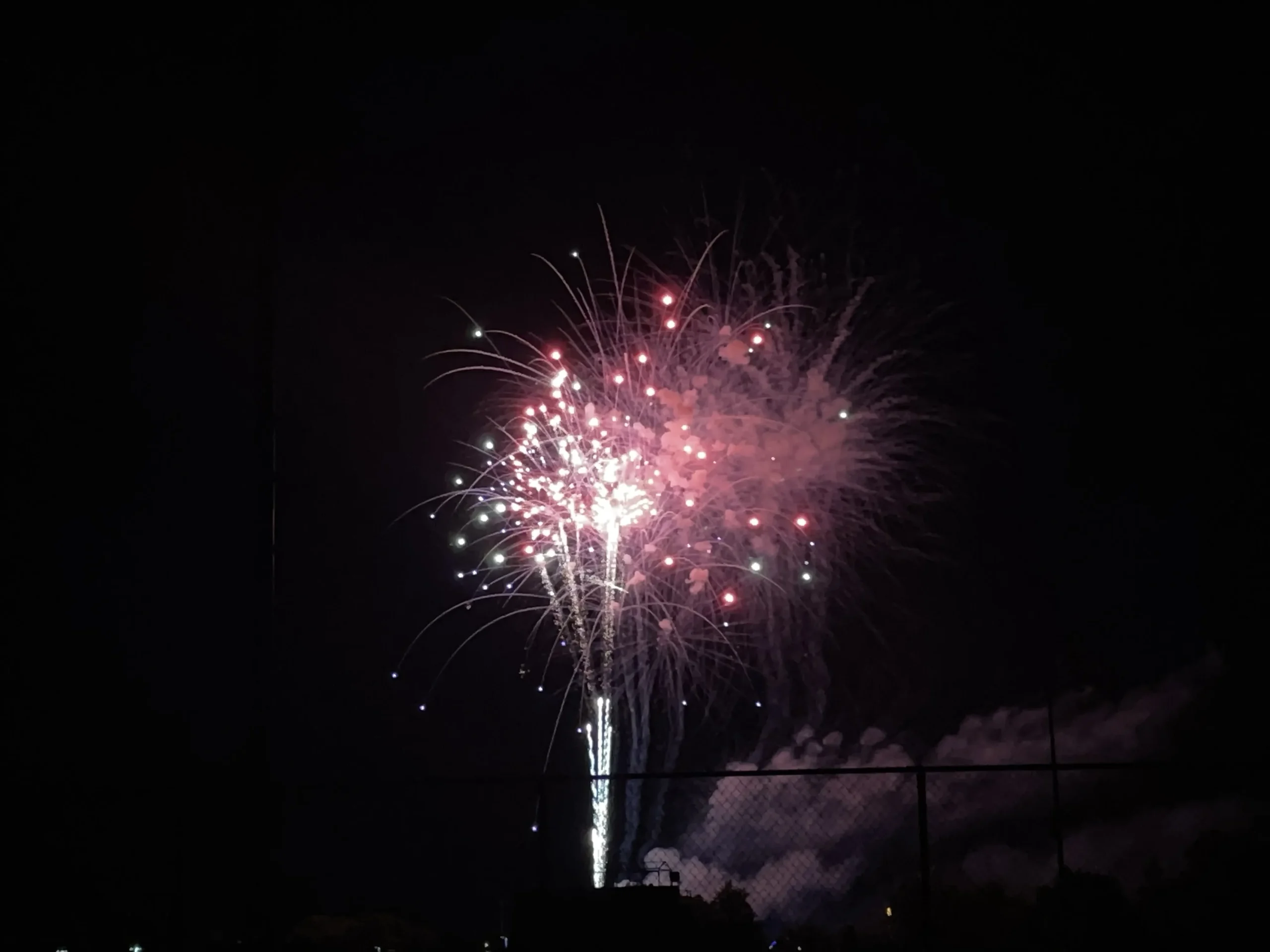 fireworks at the michigan challenege balloonfest in howell, michigan