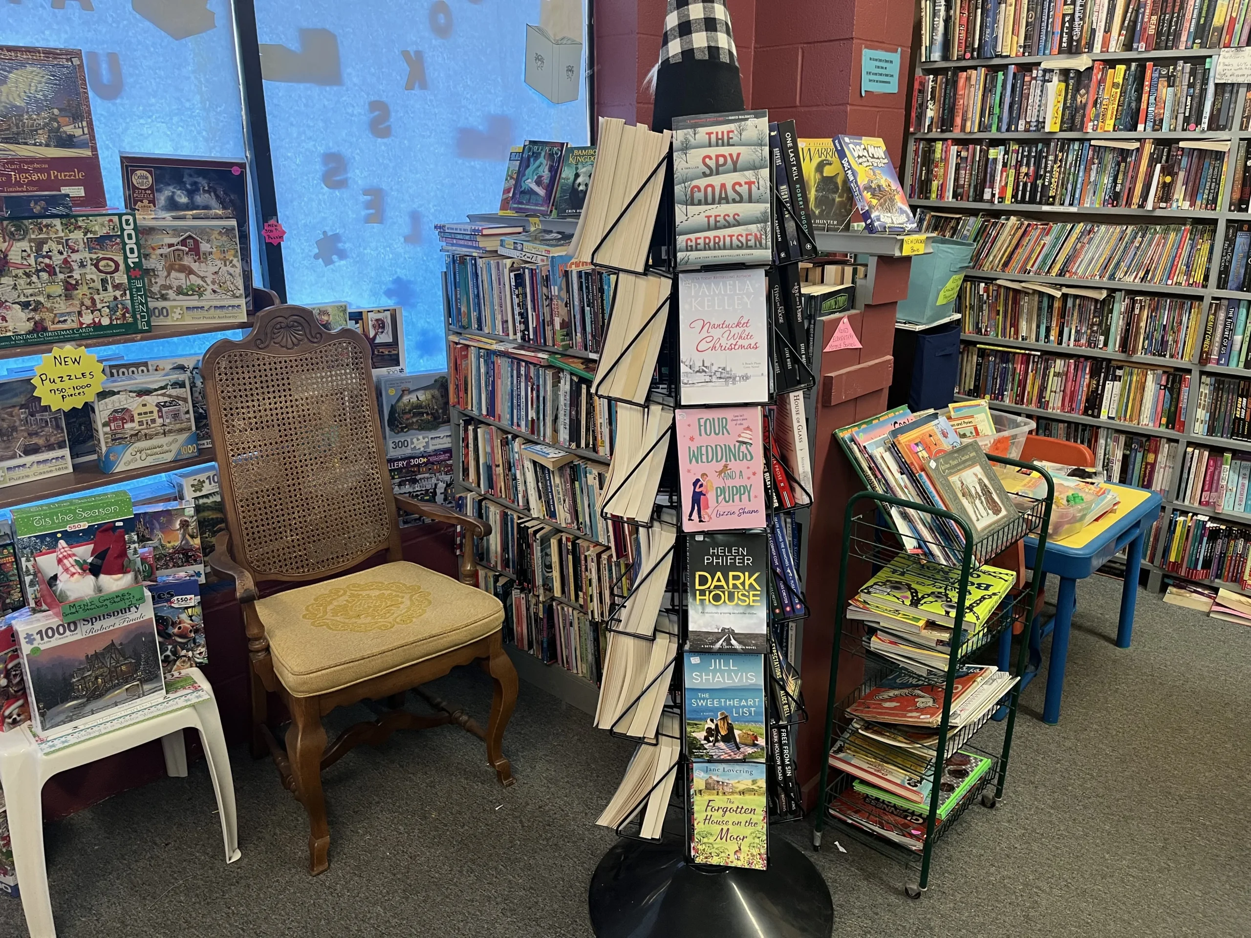 Unicorn 1 Used Books reading corner