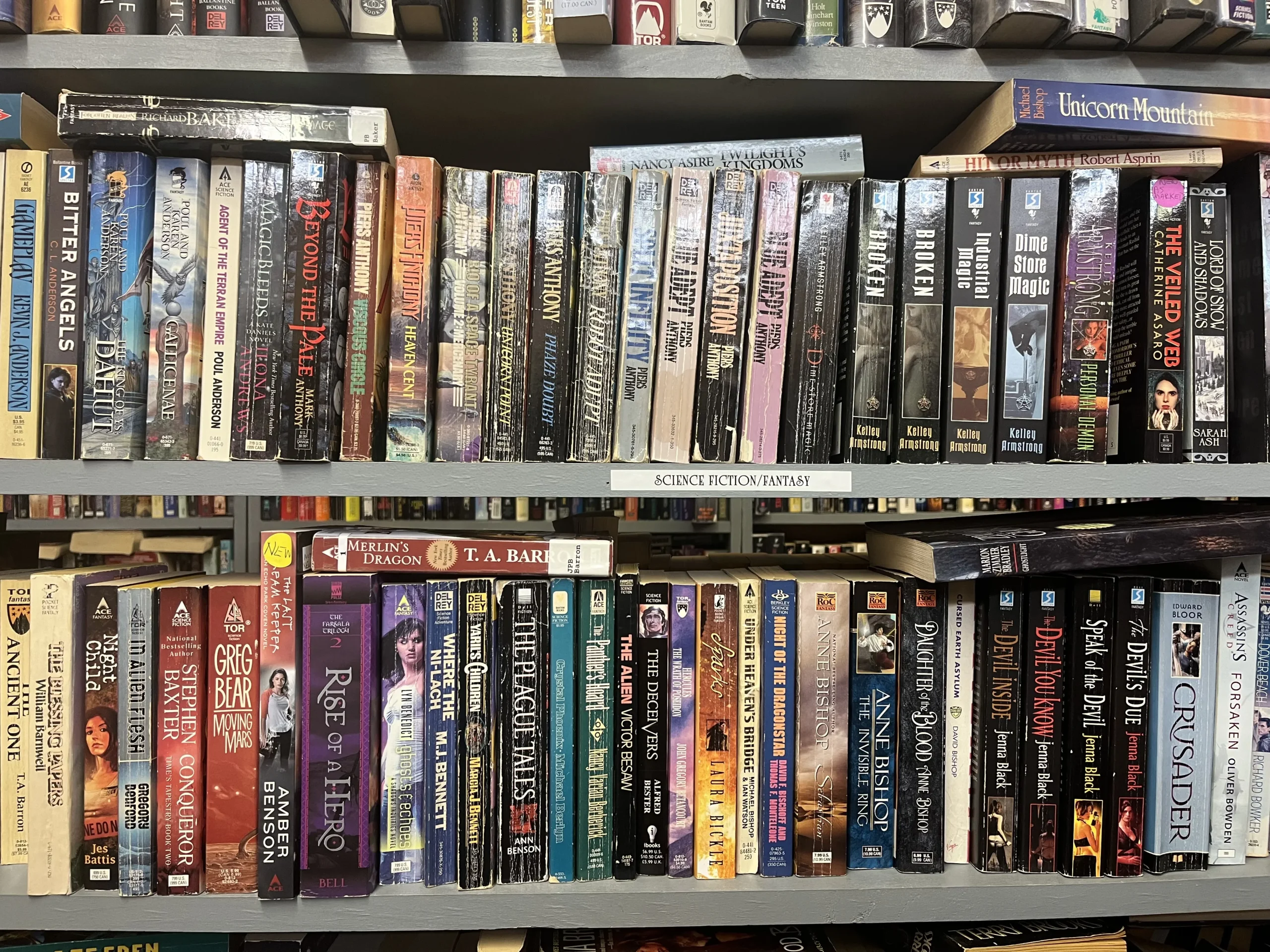 Unicorn 1 Used Books bookshelf