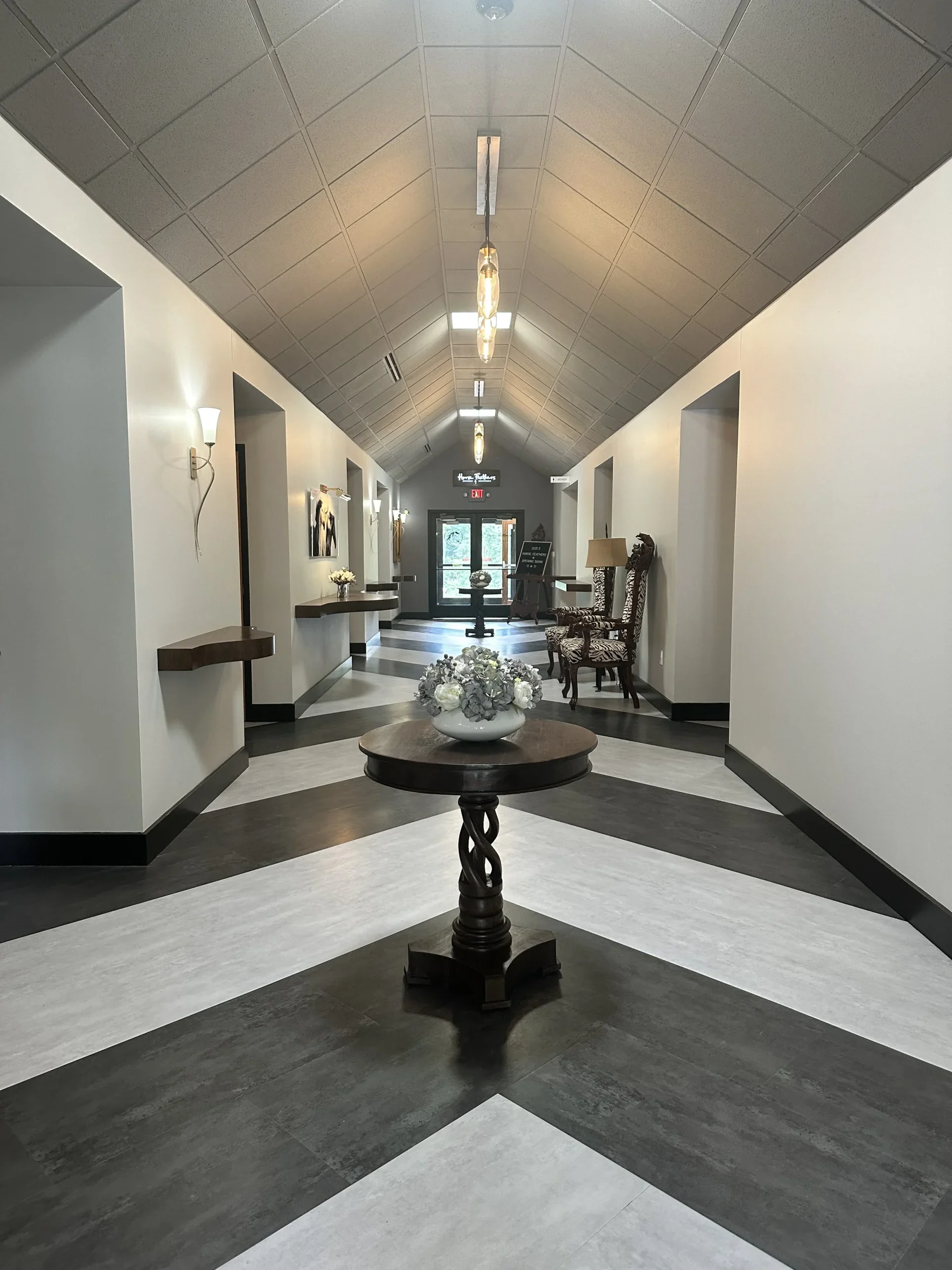 The Reserve Event Center hallway entrance.