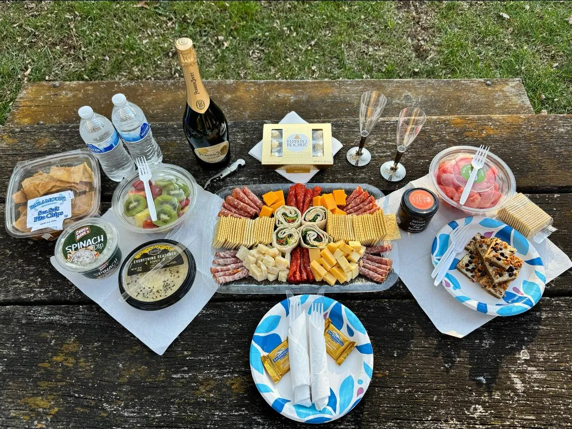 High Vibe Trail Ride charcuterie ride lunch