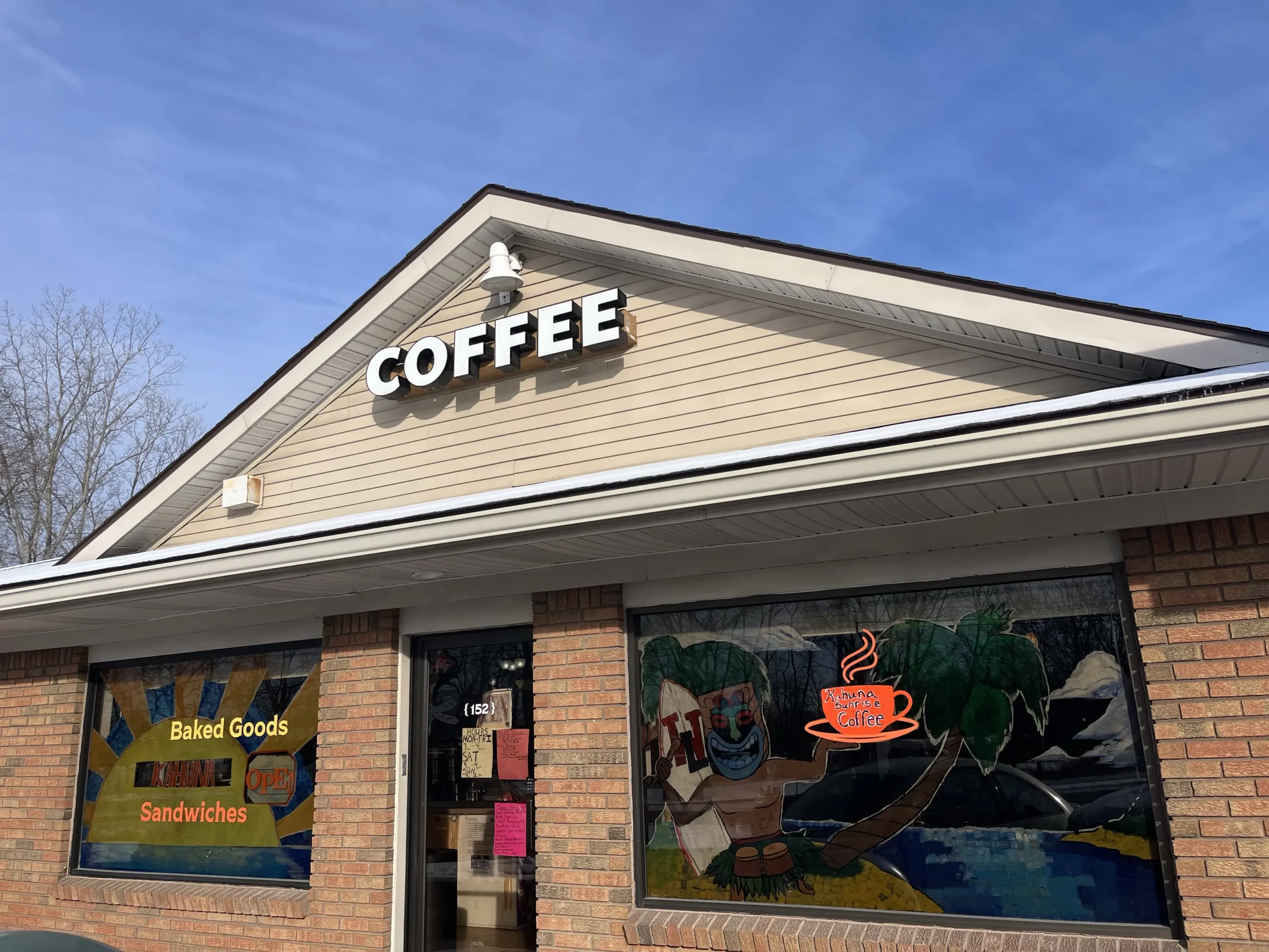 kahuna coffee whitmore lake outside view