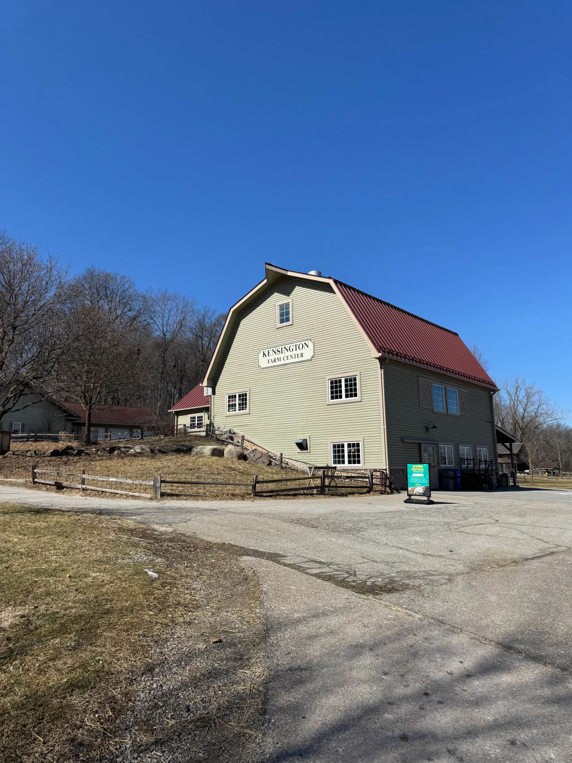 Kensington Metropark Farm Center exterior barn view