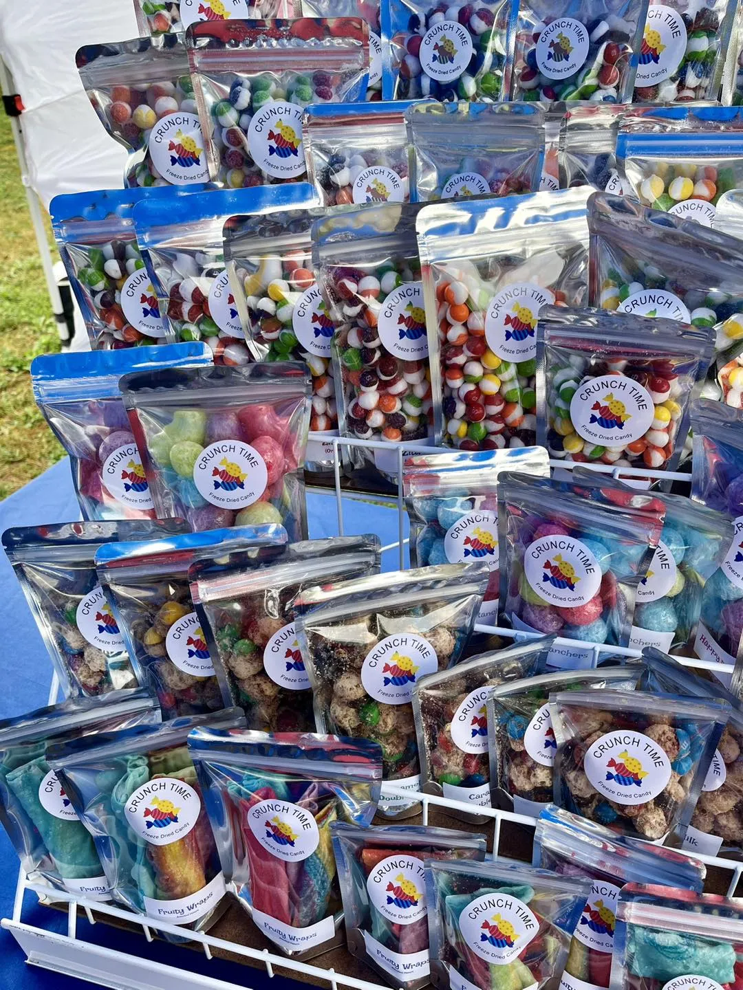 Whitmore Lake Farmers Market freeze dried candy.