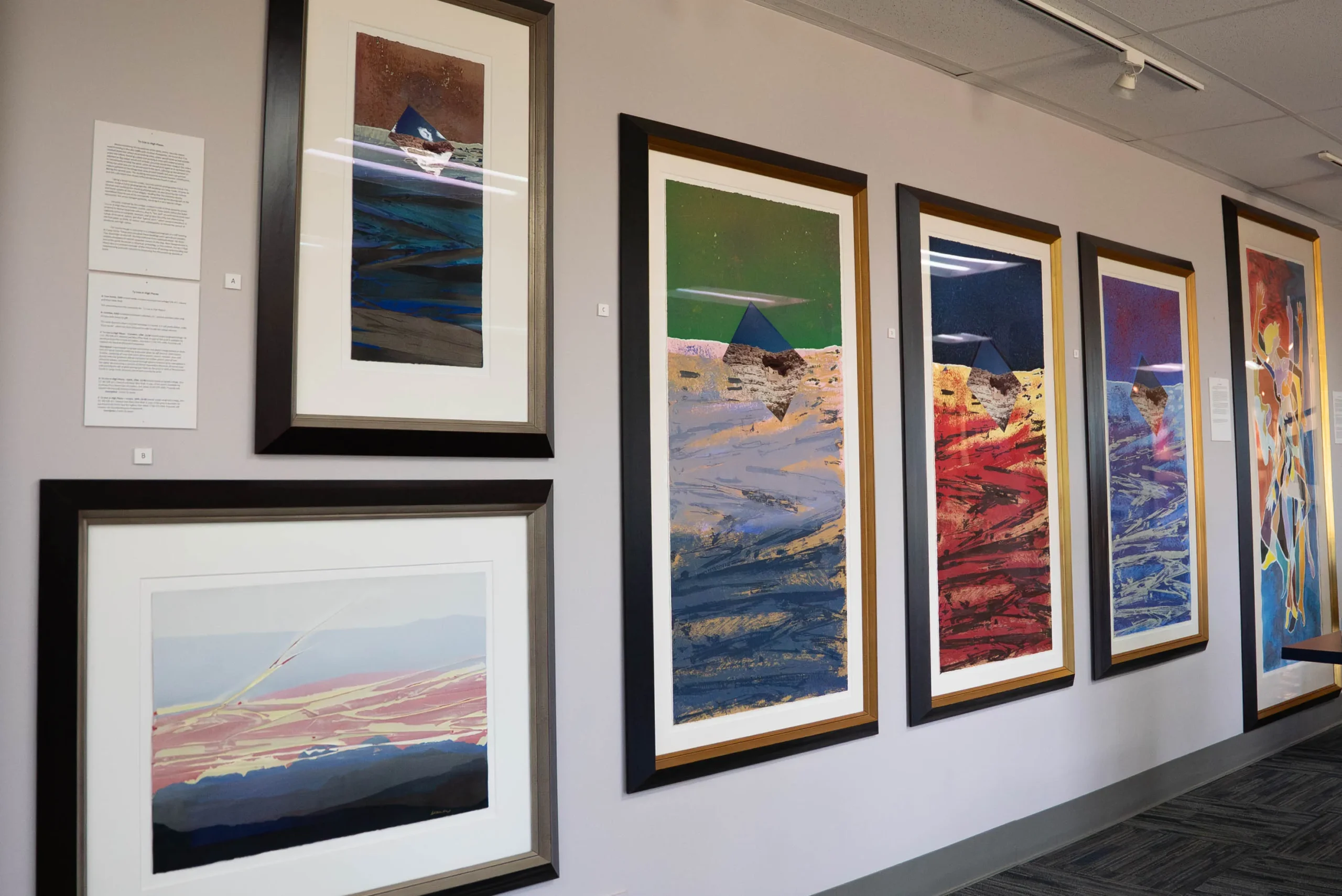 Arthur Secunda Museum paintings on the wall