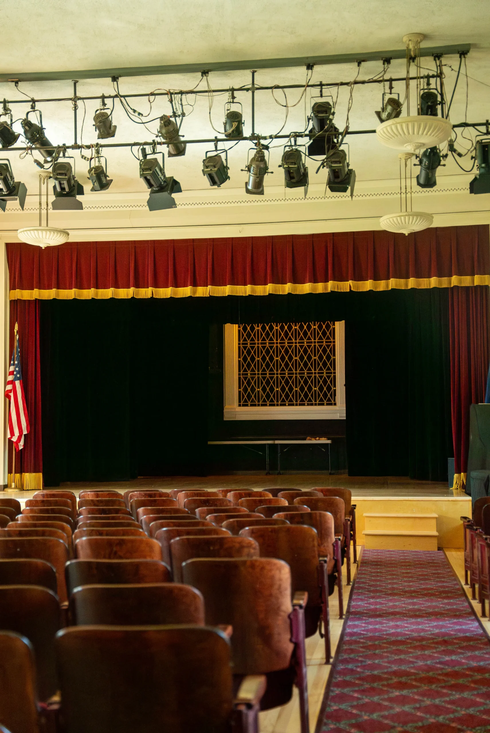 The interior of the Hartland Music Hall
